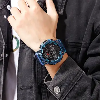 SKMEI Fashion Men Sport Watches Creative 2 Time Week Alarm wodoodporny zegarek kwarcowy męski zegarek 2020 New reloj hombre Clock 1557