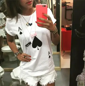 Spade A Letters Print Women Tshirt Cotton Casual Funny t Shirt For Lady Girl Top Tee Hipster Tumblr Drop Ship HH-45