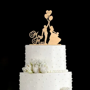 Spersonalizowane топперы tortu, wykonane na zamówienie dekoracji tortu ciasto topper ' a - Pan i pani топперы ciasto dla panny młodej i pana młodego