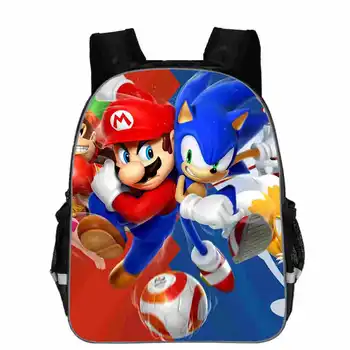Sprzedaż dzieci Sonic przedszkola plecak dziecko szkoła podstawowa torba Bag dzieci zaczynają szkołę prezent 11-18 cm