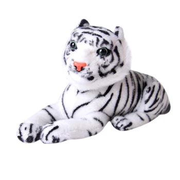 Sprzedaż Kawaii ładny biały żółty 20 cm Tygrysy pluszowe zabawki symulacja Tygrysy miękkie miękkie lalki dla dzieci poduszki pluszowe zabawki dla dzieci