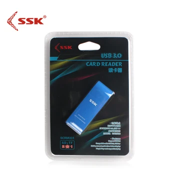 SSK USB 3.0 2-w-1 czytnik kart USB 3.0 SD/ Micro SD/SDXC/TF/T-Flash Memory Card Reader adapter SCRM331
