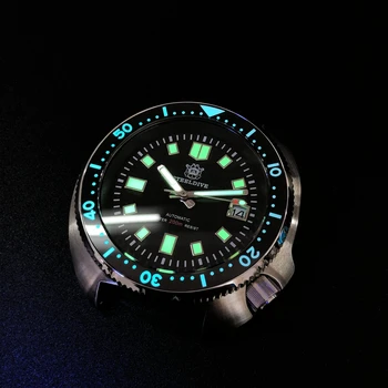 STEELDIVE 1970 44 mm zegarki automatyczne mechaniczne zegarki męskie NH35 C3 super świetlny 200 m nurek zegarek męski zegarek ze stali nierdzewnej