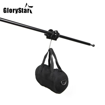 Studio Light Stand Clamp with Metal Hook for Boom Stand Sand Bag Photography Studio Metal Clamp U Clip uchwyt z hakiem