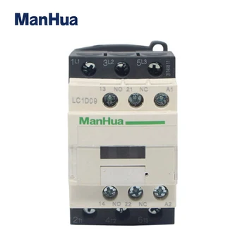 Stycznik prądu przemiennego Manhua trójfazowy stycznik 220VAC LC1-D09 Stycznik magnetyczny do elektrycznego stycznika windy