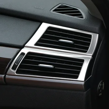 Stylizacja samochodu deska rozdzielcza klimatyzacja gniazdo ramka dekoracji wnętrz otworów wentylacyjnych pokrywa wykończenie Do BMW X5 X6 E70 E71 2008-