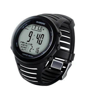 SUNROAD Fishing Outdoor barometr wysokościomierz temperatura białe tło zegarki sportowe piesze wycieczki Swmming biegowe zegarek