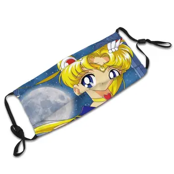 Tsukino Usagi Adult Ekologiczna Maska Do Twarzy Sailor Moon Anti Haze Антипылевая Maska Z Filtrem Maseczka Do Twarzy, Maski Муфель