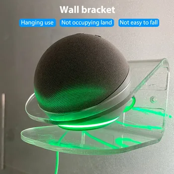 Uchwyt półki dynamika stabilny uchwyt Ścienny do Echo Dot 4 Speaker Wall Mount Smart Speaker podajnik uniwersalny