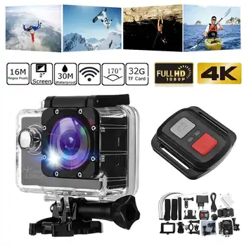 Ultra-4K, Full HD 1080P Wifi Sport Action Camera Wodoodporny Underwater Cam Helmet Camera Cam Camcorder Video Recording