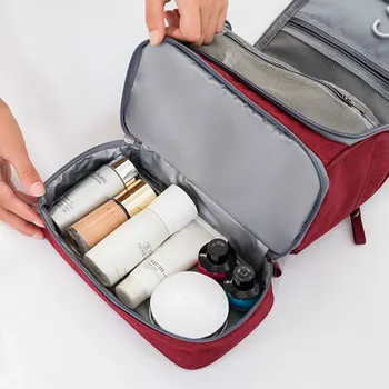 UOSC wodoodporny mężczyźni wisi makijaż torba Oxford podróży, organizator kosmetyczka dla kobiet niezbędne makijaż etui umyć przybory toaletowe torba
