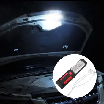 USB ładowanie 36+5LED magnetyczna praca ręczna latarka alarmowy inspekcja pracy Palnika światło z hakiem Magnes przenośna lampa