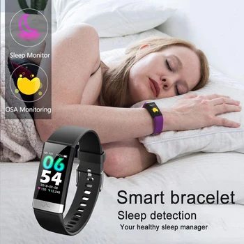 V19 EKG Bluetooth tętno ciśnienie krwi monitorowanie snu inteligentny bransoletka