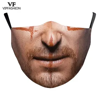VIP moda dla dorosłych zwierząt Tygrys 3D drukowana maska do ust Pm2.5 anty mgła przeciwpyłowa моющаяся wielokrotnego użytku maski na Halloween