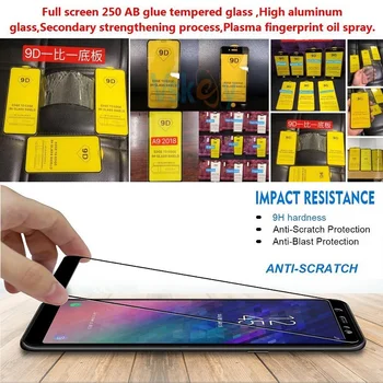 VSKEY 10szt pełna klej szkło hartowane do Samsung Galaxy A01 A11 A21 A21S A31 A41 A51 A71 A81 A91 pełne pokrycie ochraniacz ekranu