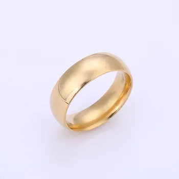 Wewnątrz i na zewnątrz łuku Tytanu stali pierścień ze stali nierdzewnej prosty styl moda pierścień 2020 nowy
