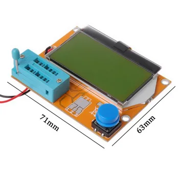 Wielofunkcyjny Miernik DIY Kit NPN PNP diody Trioda MOSFET indukcyjność indukcyjność wyświetlacz LCD tester