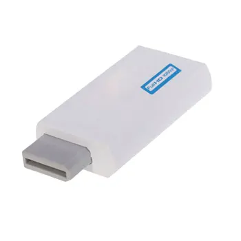 Wii to HDMI kompatybilny adapter konwerter jest obsługa rozdzielczości Full HD 720P 1080P audio 3,5 mm Wii2HDMI-kompatybilny adapter HDTV
