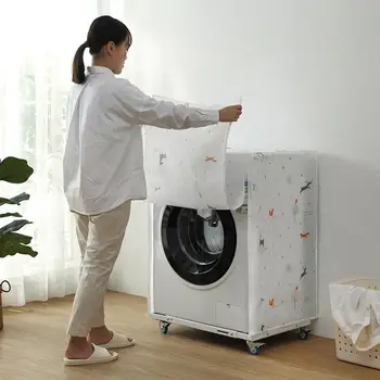 Wodoodporna pokrywa pralki gruba roleta pokrywa przeciwpyłowa gospodarstwa domowego automatyczny Pulsator bębnowe typu pokrywa pralki