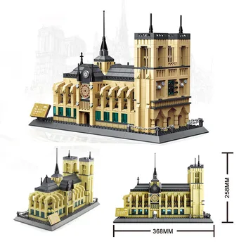 World Great Architecture Big Building Blocks Set London City Decor Paris New York Toys Brick Taj Mahal
