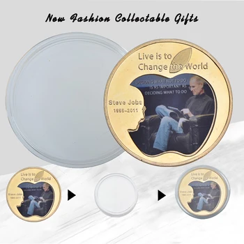 WR 5SZT Steve Jobs gold Coin copy Home collection pamiętne ozdobne monety kolekcja sztuki pamiątka