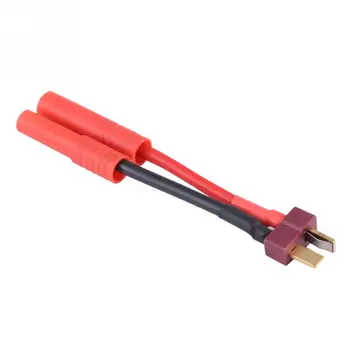 Wysokiej jakości 4,0 mm Banana Plug to T Plug męski złącze adapter 14AWG Miękki silikonowy kabel przewód do RC modele RC akcesoria