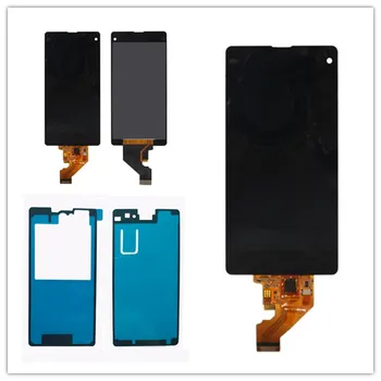Wyświetlacz LCD +dotyk digitizer ekran w zbieraniu dla sony Xperia Z1 Compact z1Mini Z1c M51w D5503 +os klej darmowa wysyłka