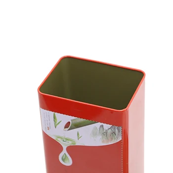 Xin Jia Yi Metal Packaging Tea Tin Box New Design Bamboo Tea Tin Boxes Large Size Tea Bags Tin Gift Package Boxes