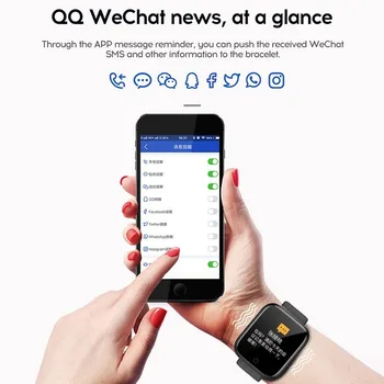 Y68 Sports Smart Smart Watch Bracelet Blood Pressure Fitness Tracker Heart Rate Monitor Smartwatch