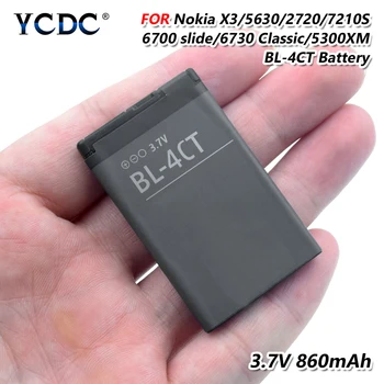 YCDC 3.7 V 860mAh BL-4CT BL4CT oryginalny akumulator litowo-jonowy do Nokia 7210S 7310C 6700S 7230 X3 X3-00 2720A 3720 6702S 5300XM 6730C