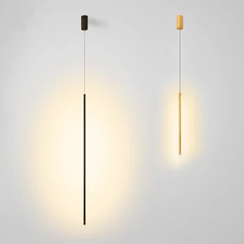 Zerouno led lampy wiszące nowoczesne, minimalistyczne aluminiowe lampy wiszące Oświetlenie jadalnia restauracja bar nasufitowe Lamparas