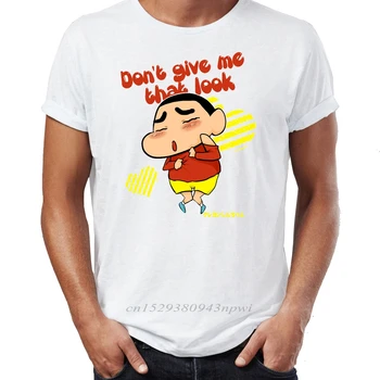 Zupełnie Nowe Męskie T-Shirty Bawełna Ołówek Shin Chan Gnoju Śmieszne Niesamowite Dzieła Sztuki Rysunek Drukowane T-Shirty Oversize