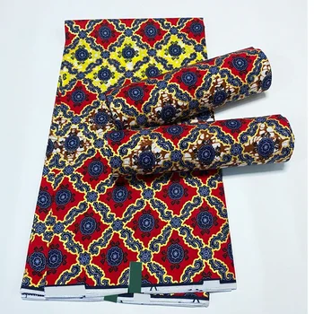 Złota pieczęć afryki nowa moda анакра bawełna afrykańska wosk tkaniny czysta Ghana китенге дашики prawdziwy wosk podkładki 6 metrów G0030