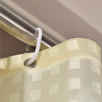 Żakardowe kwadratowa zasłona do prysznica hotelu gruby wodoodporny, pokryty pleśnią